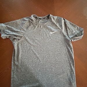 Nike Gray Short Sleeve Dri-Fit Shirt
